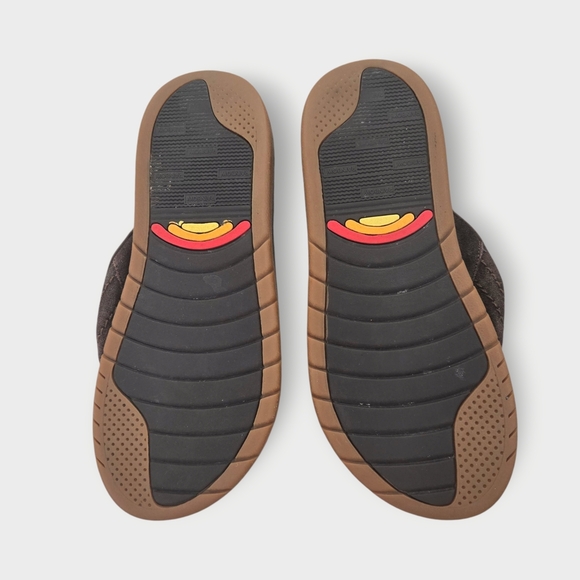 Rainbow East Cape Sandals Men’s Size 11 / 12 Molded Rubber Suede Dark Brown - Picture 6 of 8